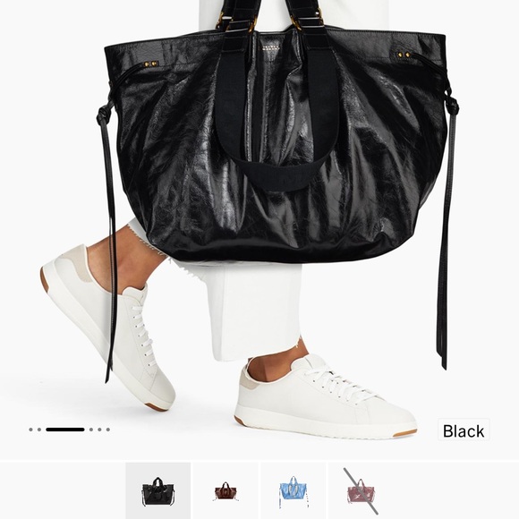 Isabel Marant Black Leather Wardy Tote - Picture 2 of 10